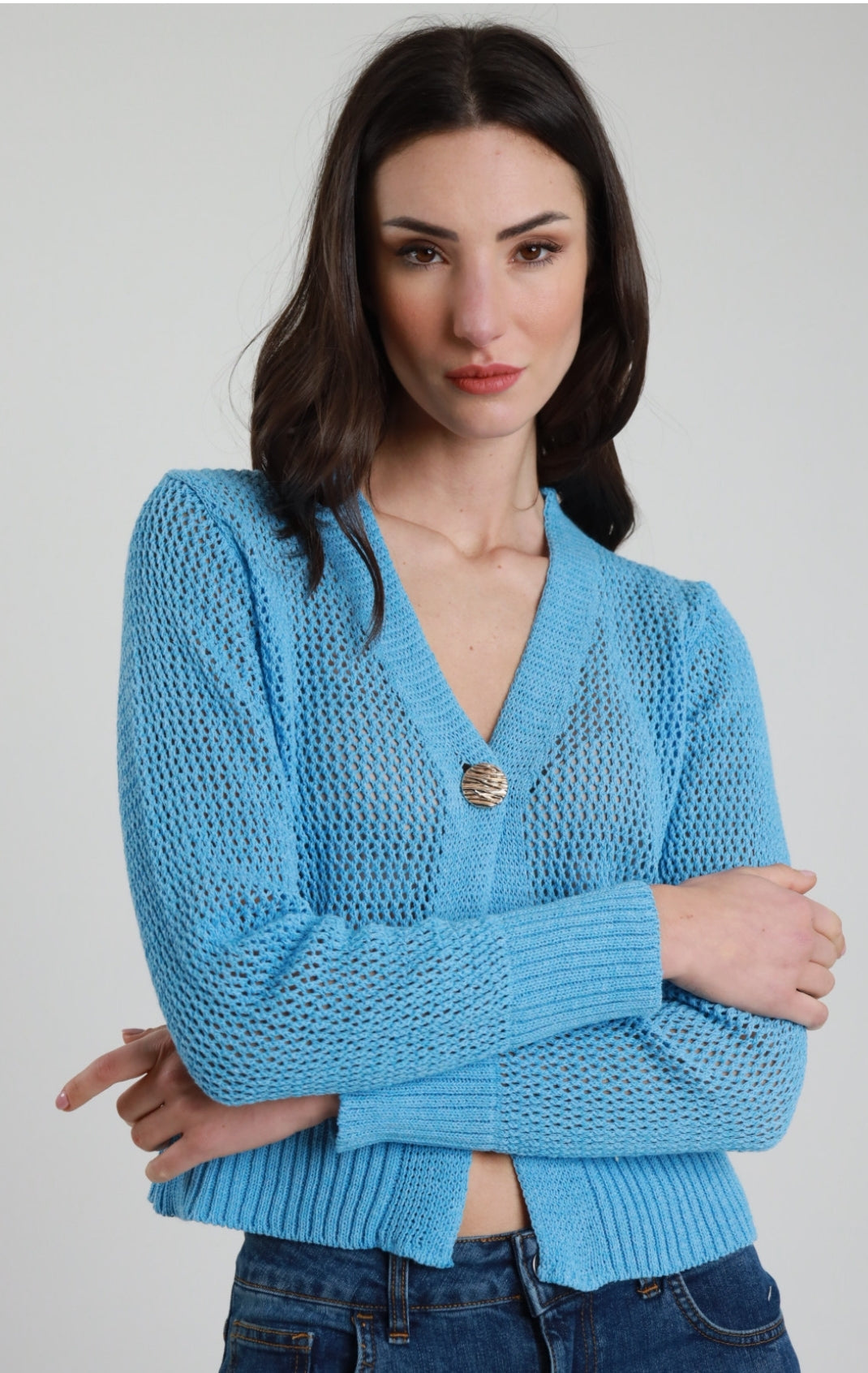 Cardigan traforato Susy mix