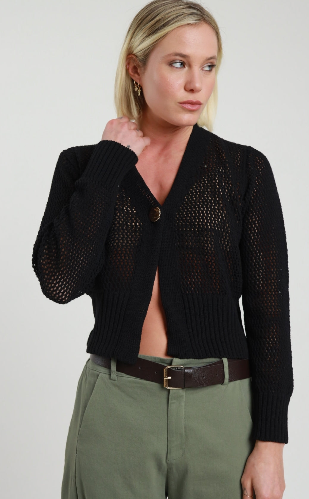 Cardigan traforato Susy mix