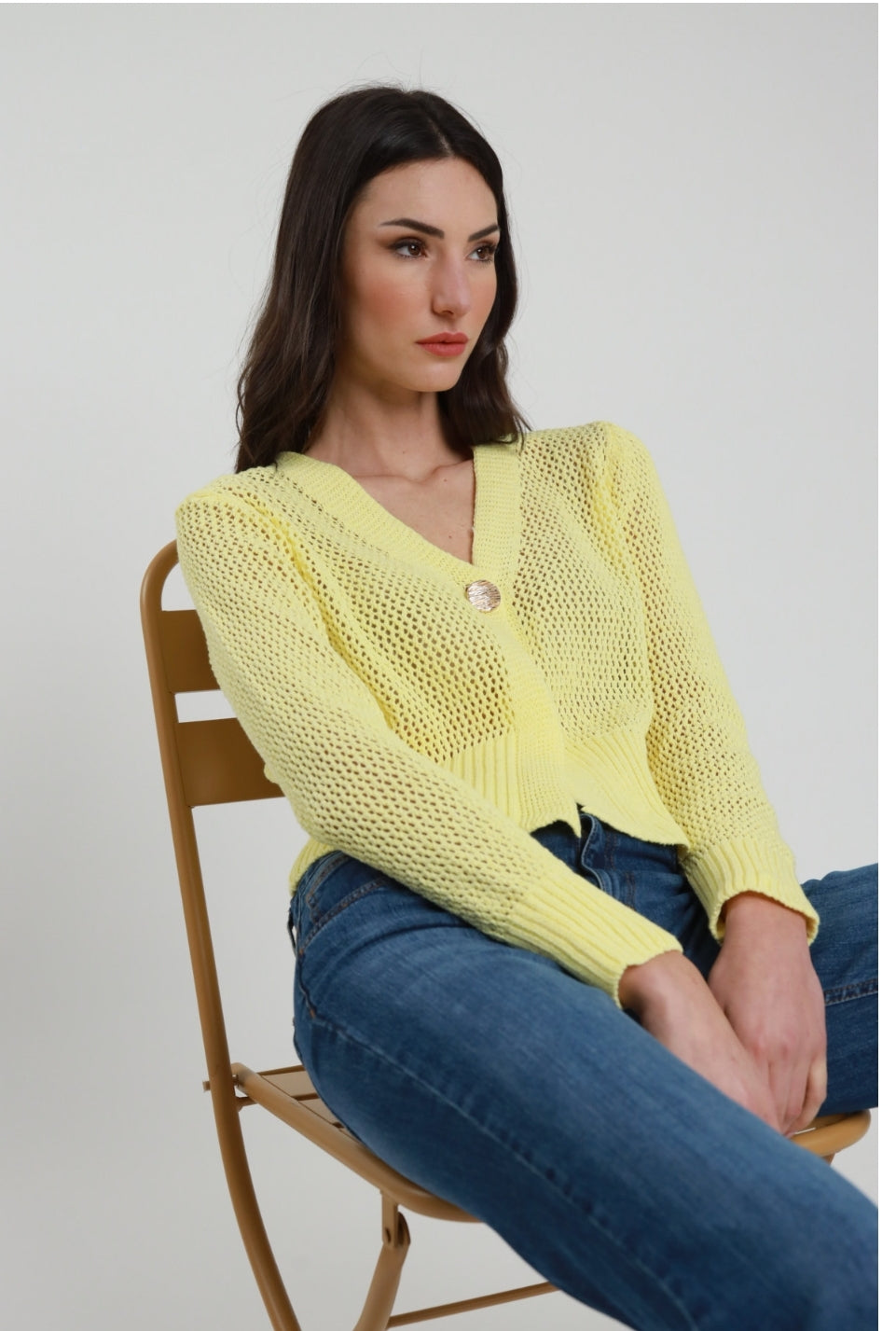 Cardigan traforato Susy mix