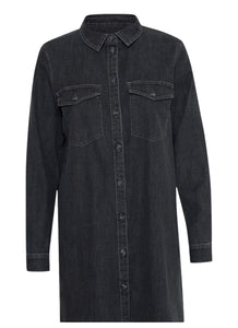 Camicia denim lunga. Vestibilità normale.