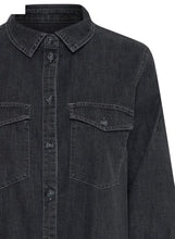 Carica l&#39;immagine nel visualizzatore di Gallery, Camicia denim lunga. Vestibilità normale.
