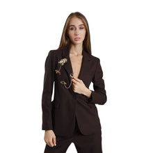 Carica l&#39;immagine nel visualizzatore di Gallery, Susy Mix-Blazer flanella con spille
