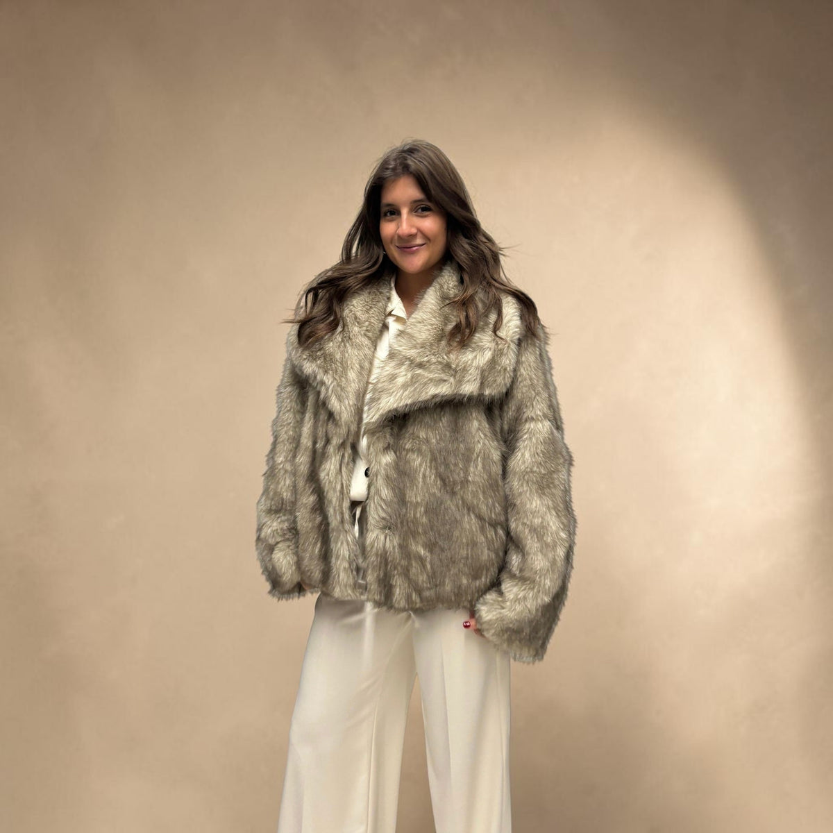 Eco pelliccia corta