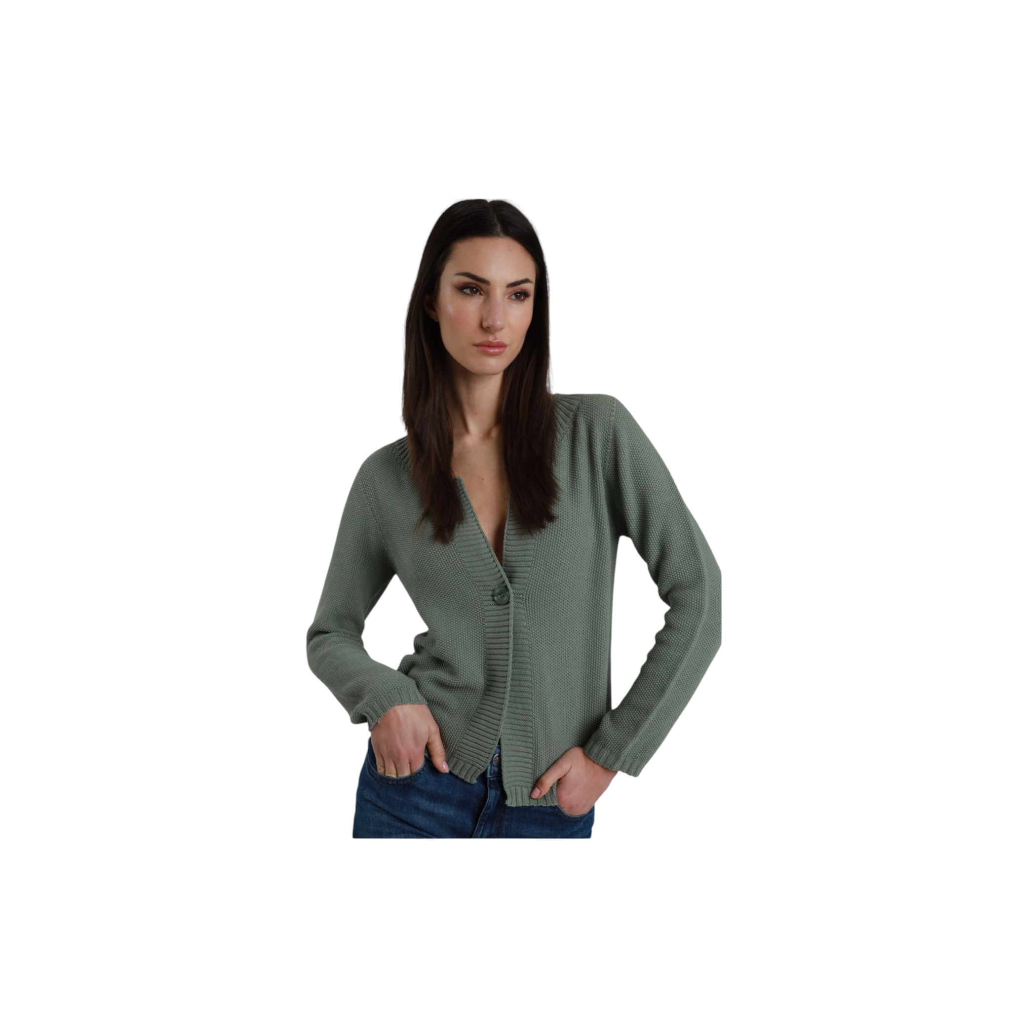 Cardigan mono bottone