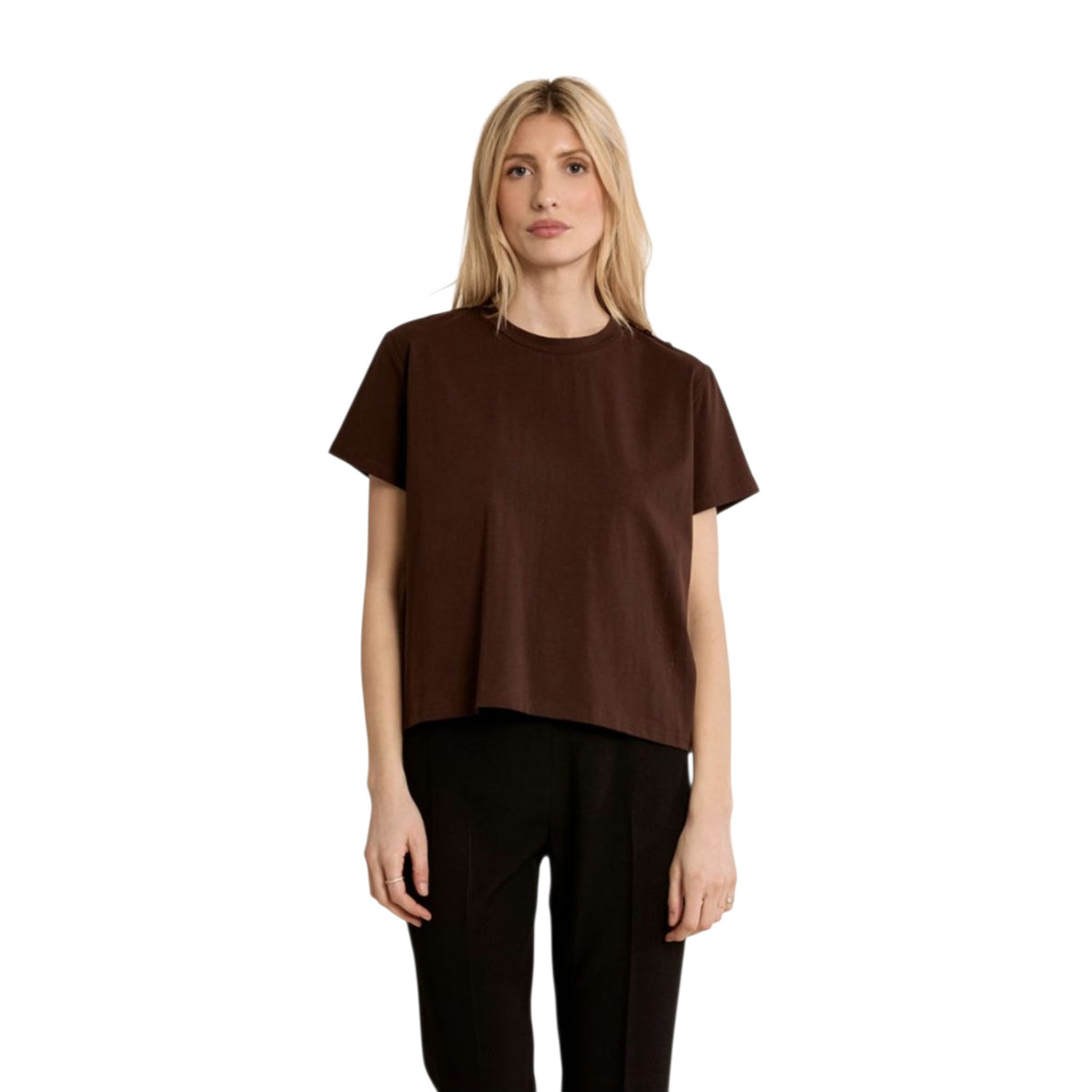 T- shirt maniche corte con dettaglio a bottoni