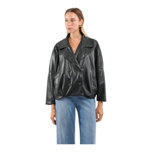 Carica l&#39;immagine nel visualizzatore di Gallery, HAVEONE- Giacca doppio petto over - Nero
