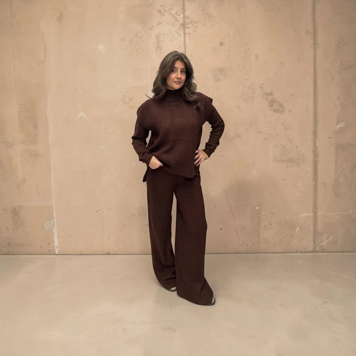 Completo 3 pezzi Gilet maglia pantalone