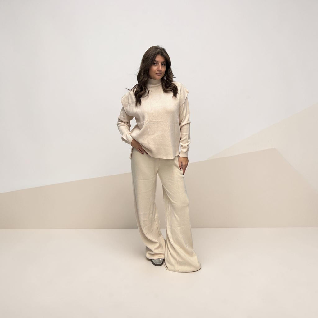 Completo 3 pezzi Gilet maglia pantalone