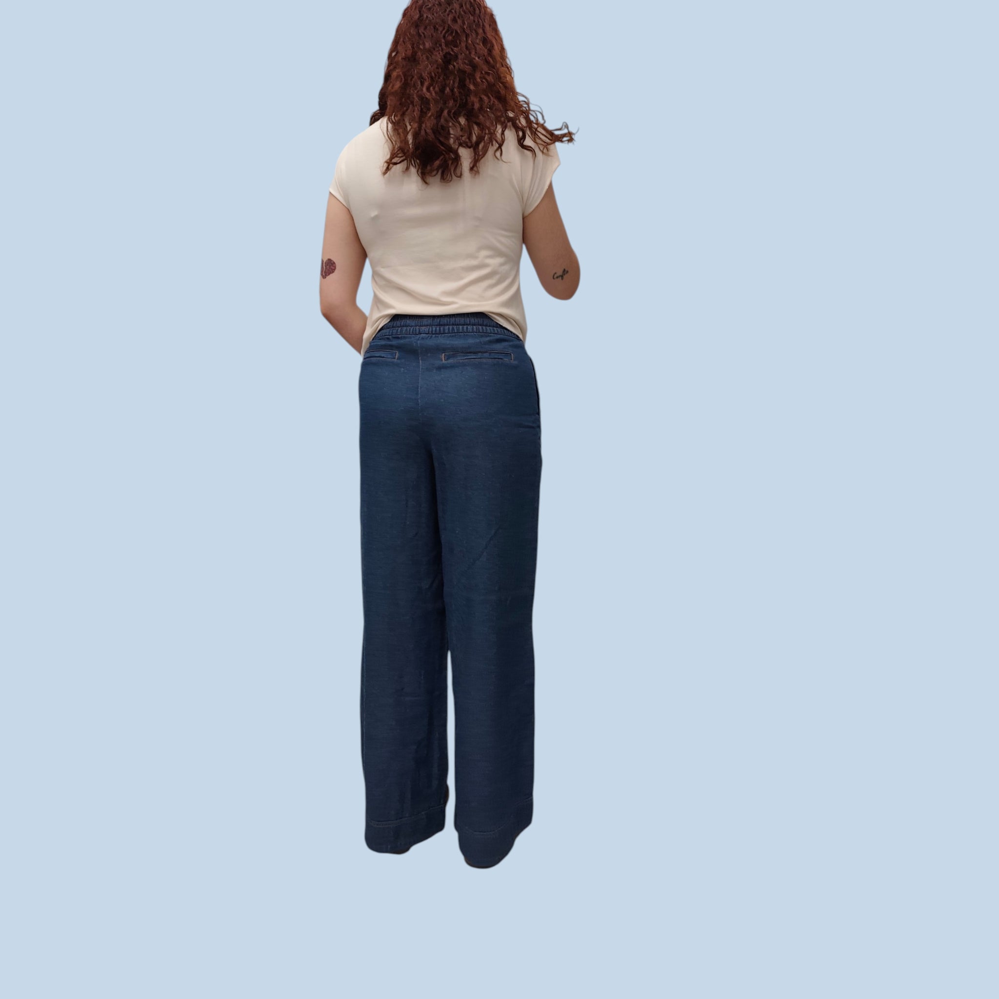 DENIM LEGGERO LIGHT BLUE - ICHI