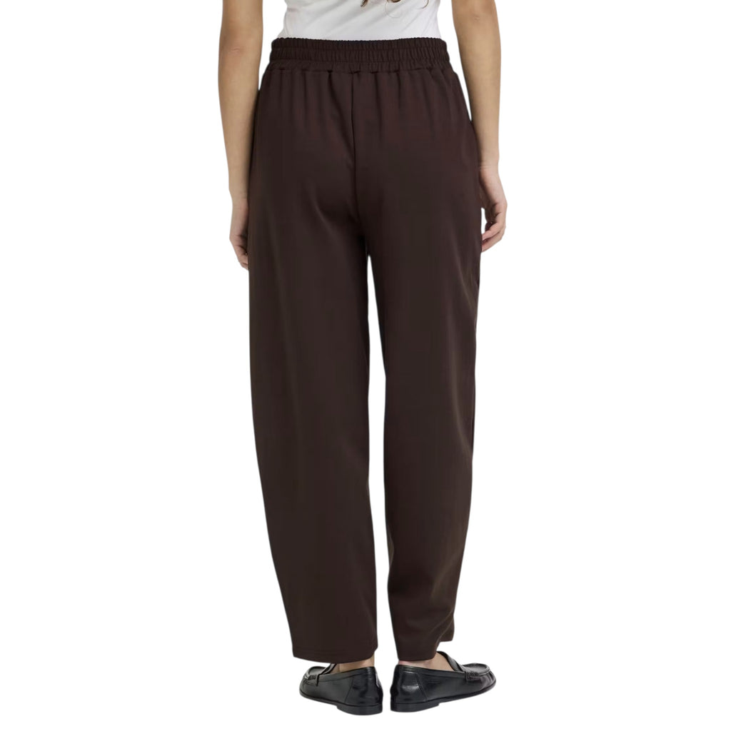 Pantalone barrel in felpa