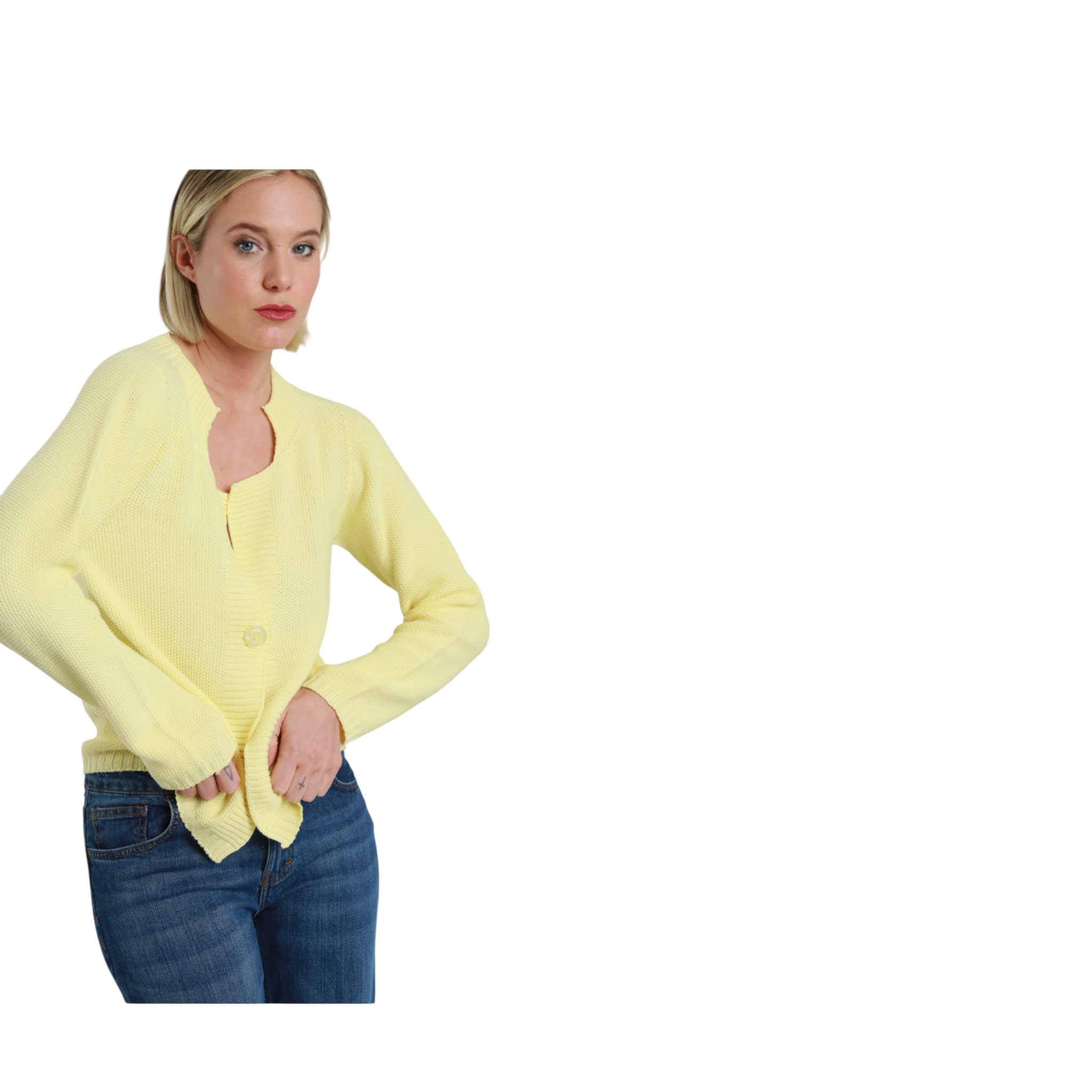 Cardigan mono bottone