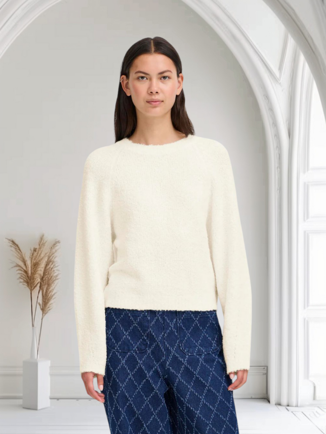 Ichi - Maglione con apertura sul retro