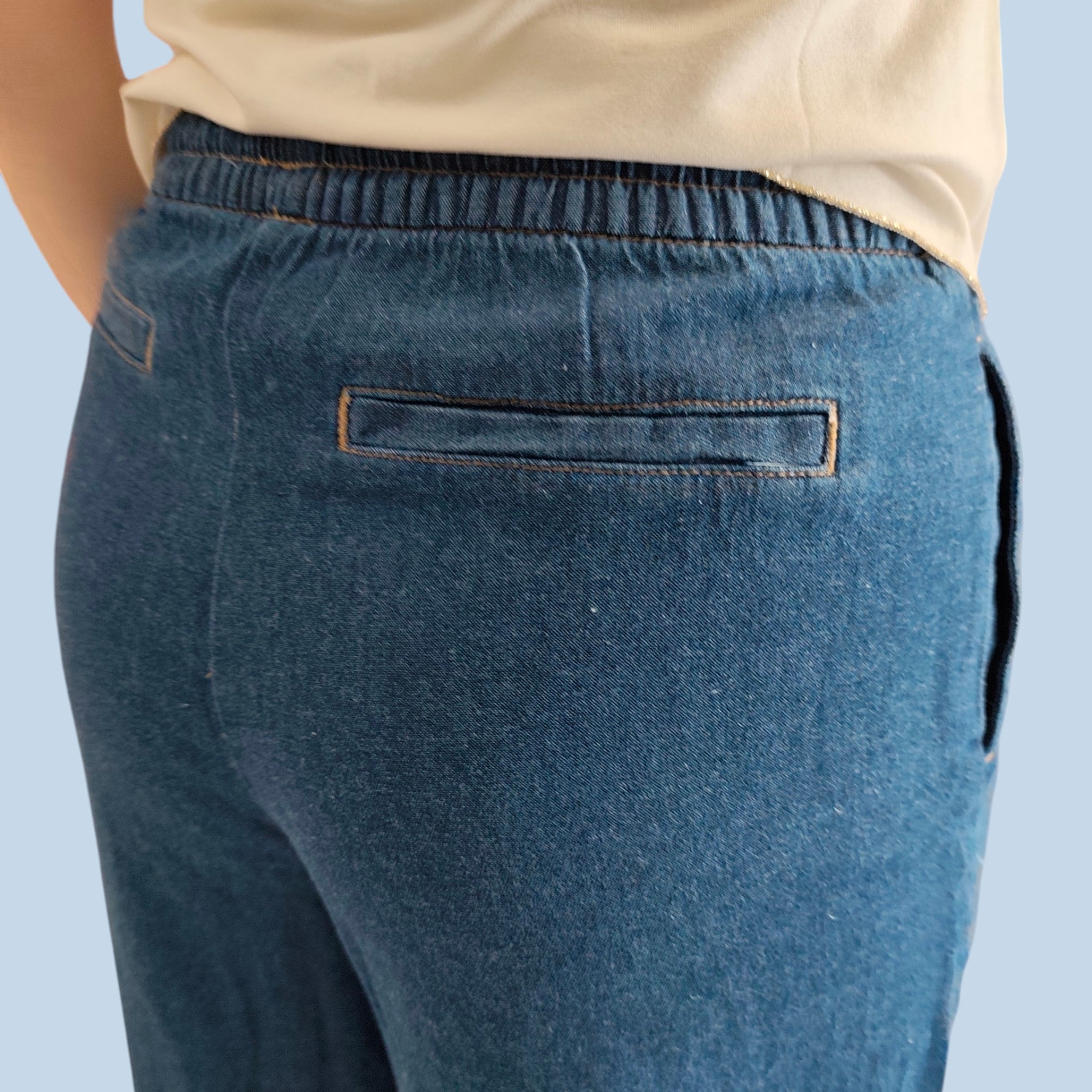 DENIM LEGGERO LIGHT BLUE - ICHI
