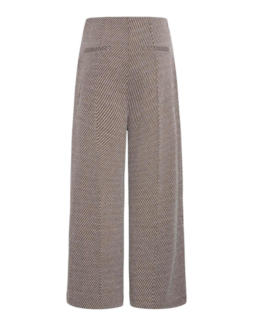 PANTALONE IN TWILL A GAMBA LARGA - ICHI
