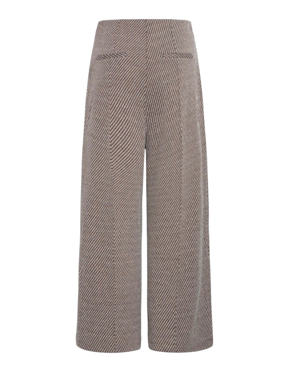 PANTALONE IN TWILL A GAMBA LARGA - ICHI